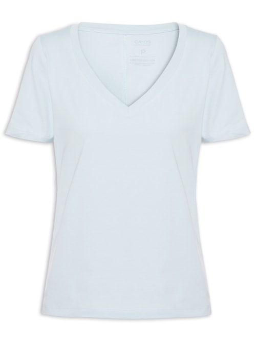 Camiseta Feminina Salva Looks - Azul Camiseta Feminina Salva Looks - Azul