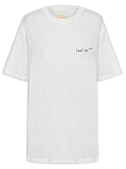 Camiseta Feminina Sil Have A Good - Off White Camiseta Feminina Sil Have A Good - Off White