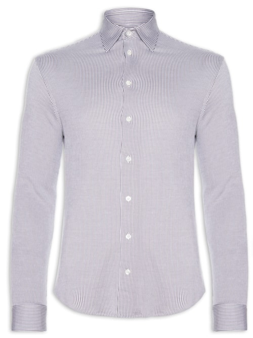 Camisa Masculina Listrada - Azul Camisa Masculina Listrada - Azul