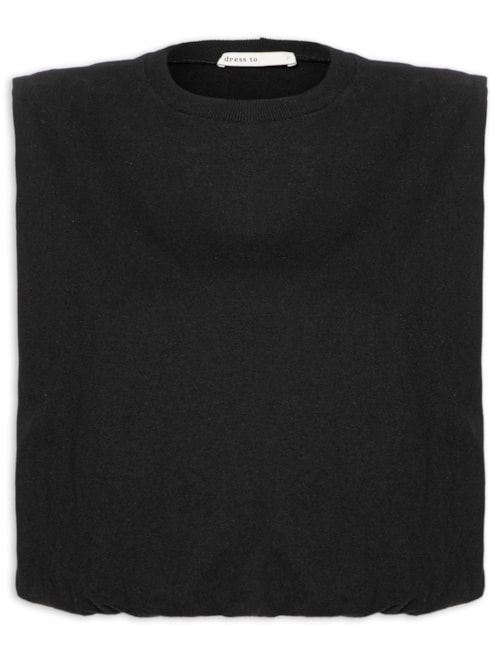 Blusa Feminina Balonê - Preto Blusa Feminina Balonê - Preto