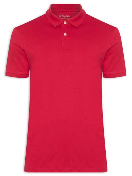 Polo Masculina Meia Malha Pima - Vermelho Polo Masculina Meia Malha Pima - Vermelho