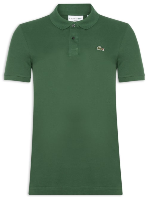 Polo Masculina Slim Fit Em Petit Piquet - Verde