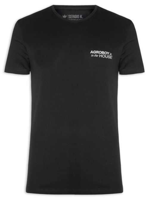 Camiseta Masculina Agroboy In The House - Preto Camiseta Masculina Agroboy In The House - Preto
