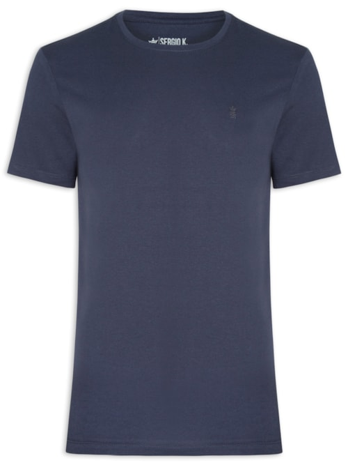 Camiseta Masculina Estampada Need Money For - Azul