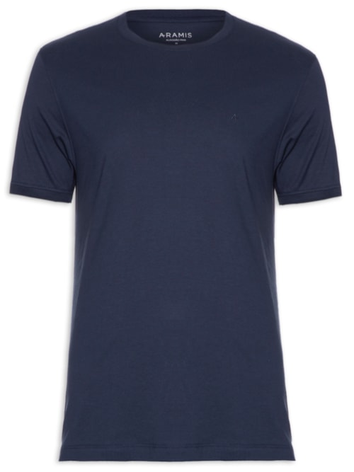 Camiseta Masculina em Algodão Pima Surton - Azul Camiseta Masculina em Algodão Pima Surton - Azul