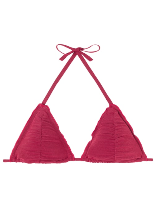 Parte De Cima De Biquíni Cortininha Islamorada - Vermelho