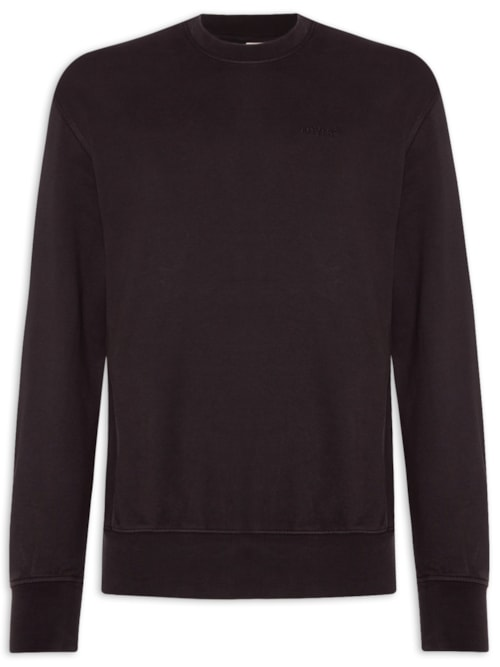 Moletom Masculino Authentic Gola Careca - Preto Moletom Masculino Authentic Gola Careca - Preto