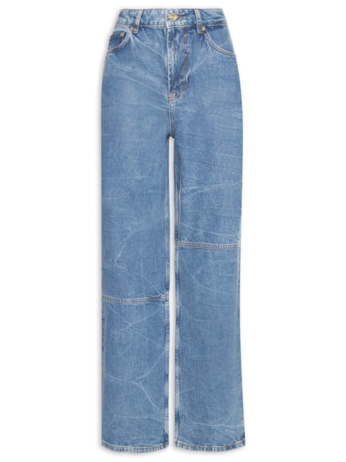 Calça Feminina Foil Denim Izey - Azul
