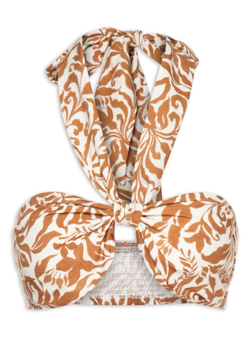 Top Estampado - Marrom Top Estampado - Marrom