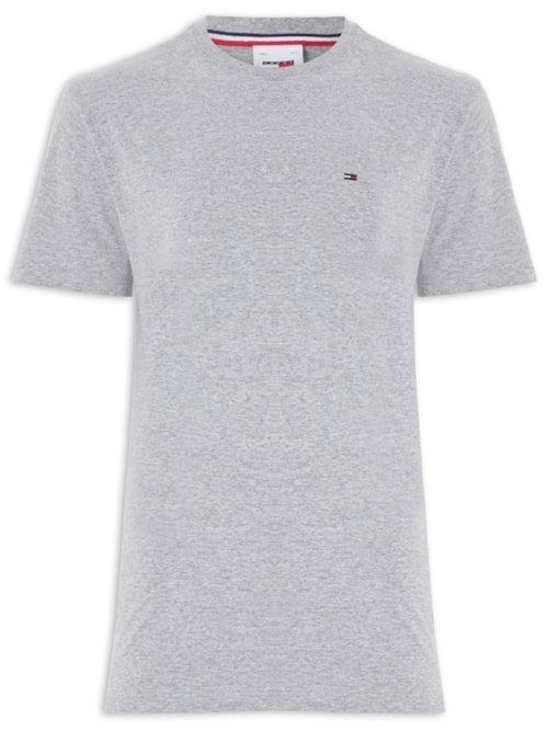 Camiseta Masculina Tjm Slim C Neck Tee - Cinza