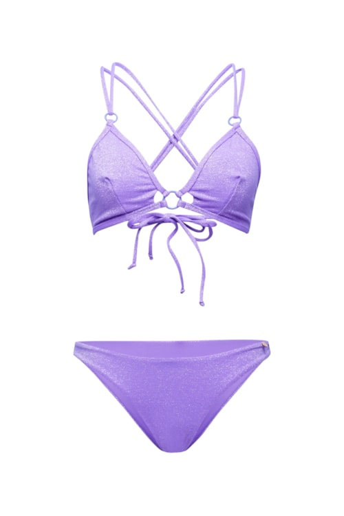 Top biquíni Triângulo Zoe Serena - Roxo Top biquíni Triângulo Zoe Serena - Roxo