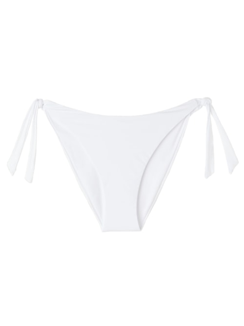 Calcinha De Biquíni Com Laços Indonésia - Branco