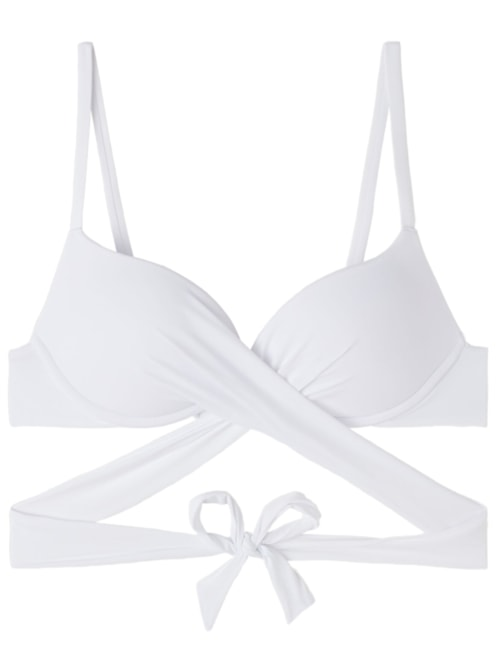 Parte De Cima De Biquíni Push-Up Soft Indonésia - Branco Parte De Cima De Biquíni Push-Up Soft Indonésia - Branco
