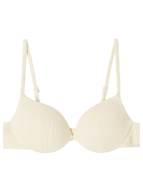 Parte De Cima De Biquíni Push-Up Cashmere Twist - Off-White Parte De Cima De Biquíni Push-Up Cashmere Twist - Off-White