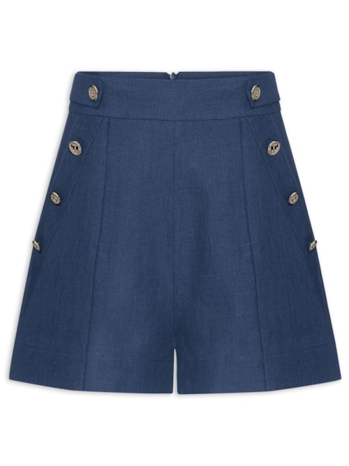 Short Feminino Âncora - Azul