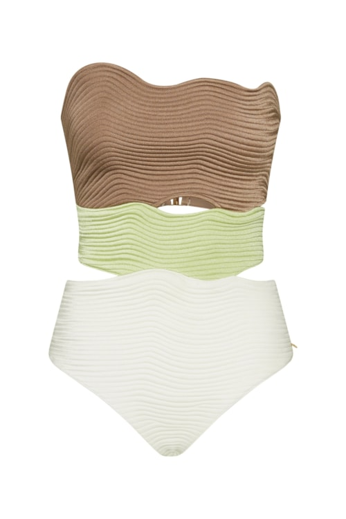 Maiô strapless maat verde Maiô strapless maat verde