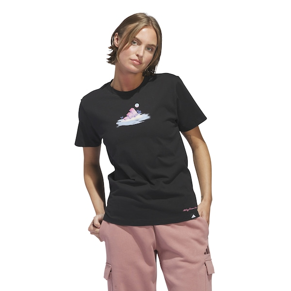 Camiseta Feminina adidas Manga Curta Gráfica Camiseta Feminina adidas Manga Curta Gráfica