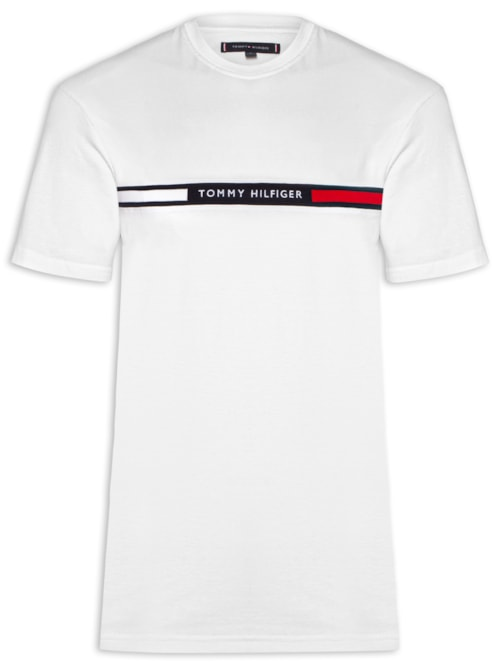 Camiseta Masculina Chest Insert Tee - Branco Camiseta Masculina Chest Insert Tee - Branco