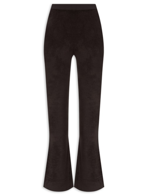 Calça Feminina Evie Knit In Chenille - Marrom