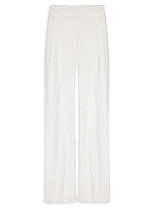 Calça Feminina Renda Artesanal - Branco