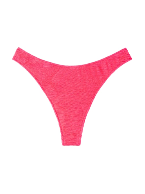 Calcinha De Biquíni Brasileira Crinkle Waves - Rosa Calcinha De Biquíni Brasileira Crinkle Waves - Rosa