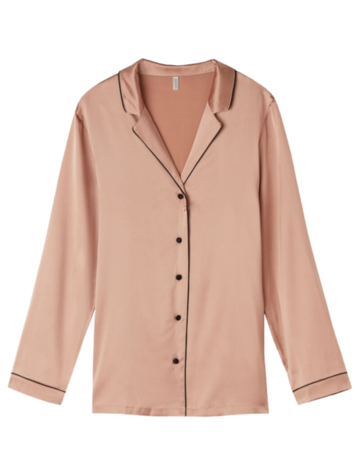 Camisa Em Seda - Rosa Camisa Em Seda - Rosa