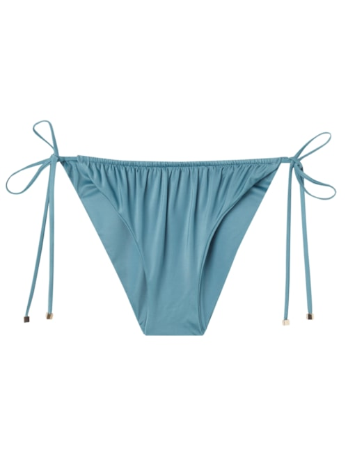 Calcinha De Biquíni Shiny Satin - Azul Calcinha De Biquíni Shiny Satin - Azul