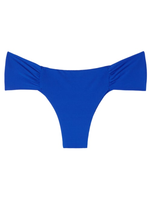 Calcinha De Biquíni Brasileira Com Drapeado Indonésia - Azul Calcinha De Biquíni Brasileira Com Drapeado Indonésia - Azul