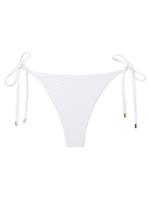 Calcinha De Biquíni Brasileira Com Laços White Waves - Branco Calcinha De Biquíni Brasileira Com Laços White Waves - Branco