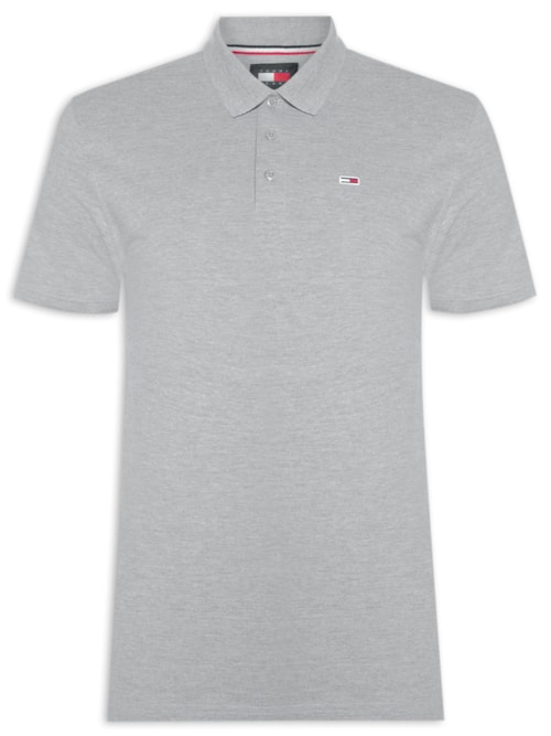 Polo Masculina Tjm Original Fine Pique Ss - Cinza Polo Masculina Tjm Original Fine Pique Ss - Cinza