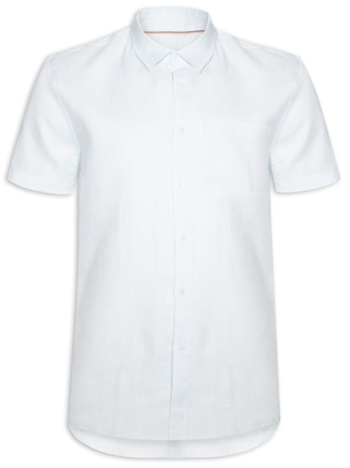 Camisa Masculina Classic Linen - Azul Camisa Masculina Classic Linen - Azul