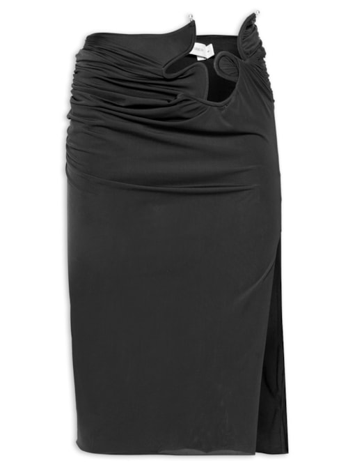 Saia Vênus Midi - Preto Saia Vênus Midi - Preto