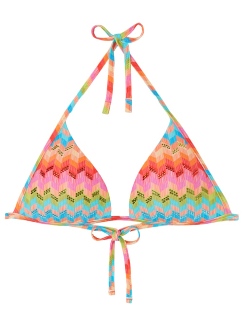 Parte De Cima De Biquíni Push-Up Rainbow - Laranja Parte De Cima De Biquíni Push-Up Rainbow - Laranja