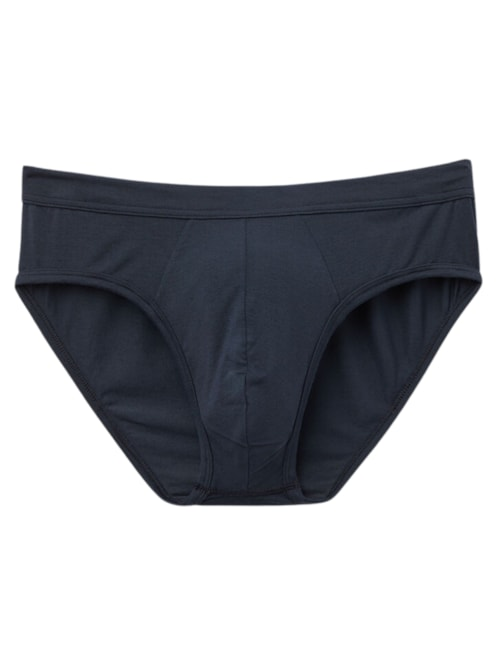 Cueca Slip Em Modal e Seda - Azul Cueca Slip Em Modal e Seda - Azul