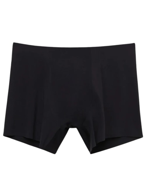 Cueca Boxer Em Microfibra Sem Costuras - Preto Cueca Boxer Em Microfibra Sem Costuras - Preto