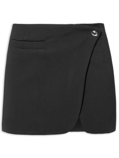 Saia Tailored Mini Skirt - Preto Saia Tailored Mini Skirt - Preto