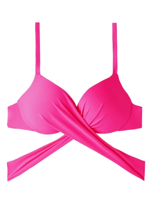 Parte De Cima De Biquíni Push-Up Almofadado Graduado Soft Indonésia - Rosa Parte De Cima De Biquíni Push-Up Almofadado Graduado Soft Indonésia - Rosa
