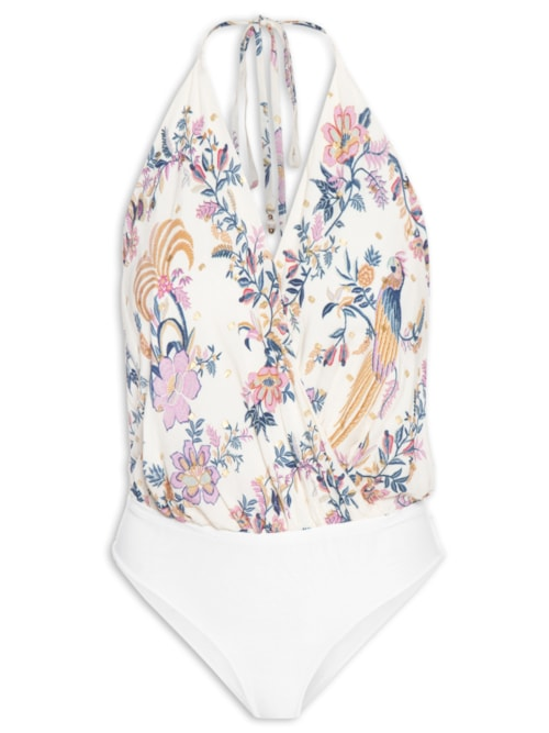 Body Lenço Delicadeza Boho - Azul Body Lenço Delicadeza Boho - Azul