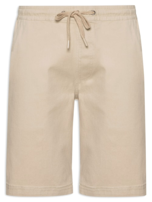 Bermuda Masculina Sarja Color - Bege