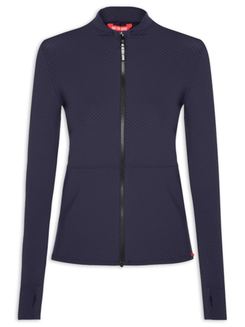 Casaco Feminino Liso - Azul