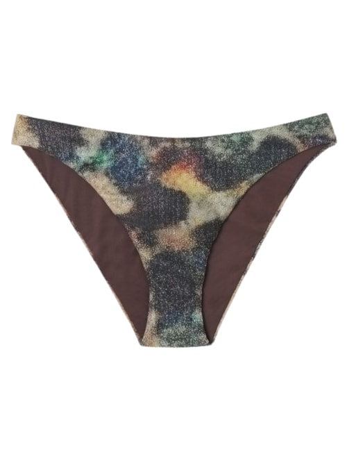 Calcinha De Biquíni Sparkling Camouflage - Marrom Calcinha De Biquíni Sparkling Camouflage - Marrom