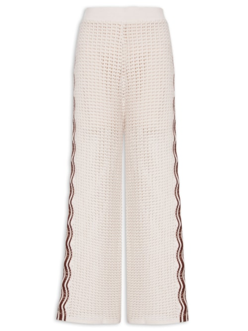 Calça Feminina Tricot Orla - Off White