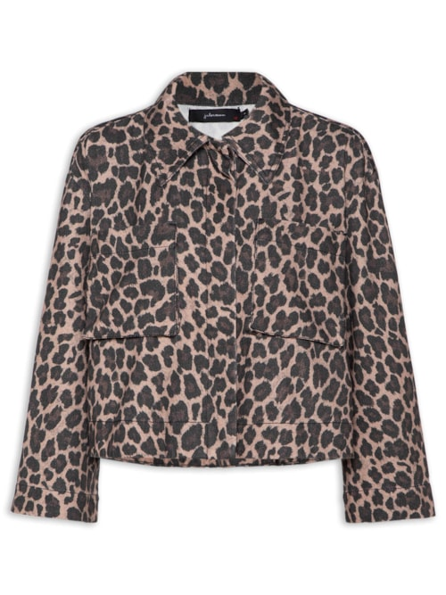 Jaqueta Feminina Helena Onça - Animal Print Jaqueta Feminina Helena Onça - Animal Print