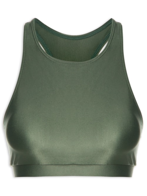 Top Alça Nadador Liso - Verde