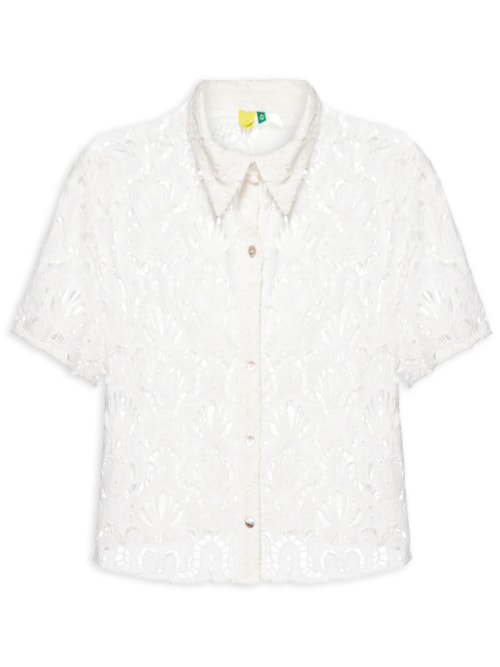 Camisa Feminina Laise Concha - Branco