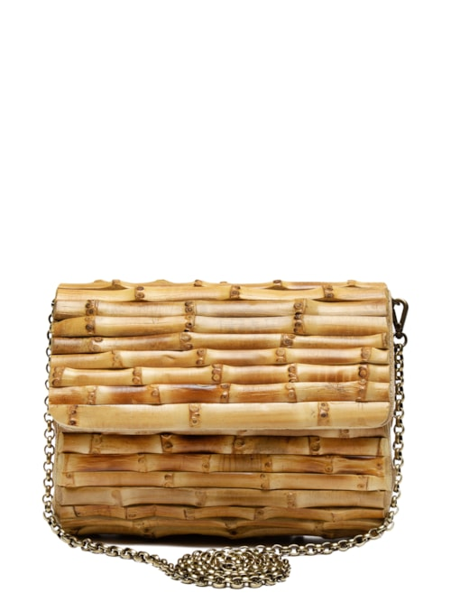Bolsa Feminina Andrea Bambu - Bege Bolsa Feminina Andrea Bambu - Bege