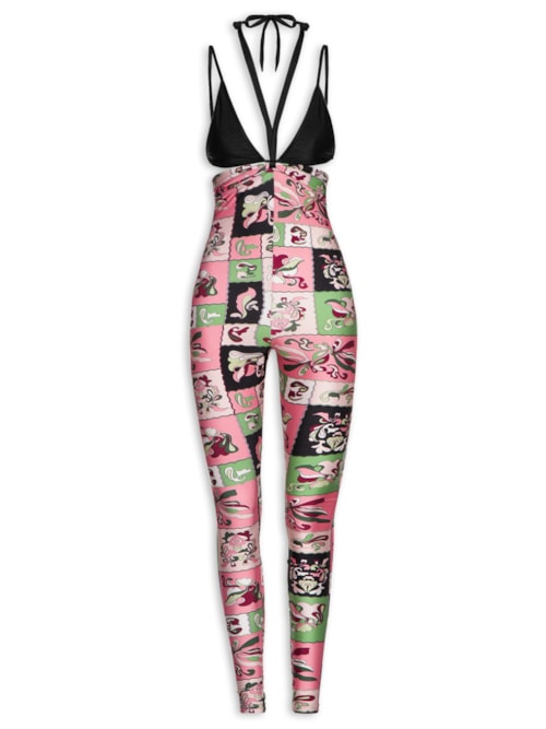 Macacão Feminino Jumpsuit Alça Dupla - Rosa Macacão Feminino Jumpsuit Alça Dupla - Rosa
