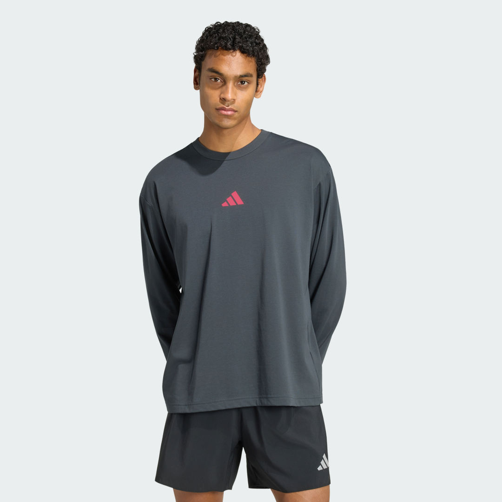 Camiseta Estampada Manga Longa Running State Of Mind Unisex adidas Camiseta Estampada Manga Longa Running State Of Mind Unisex adidas