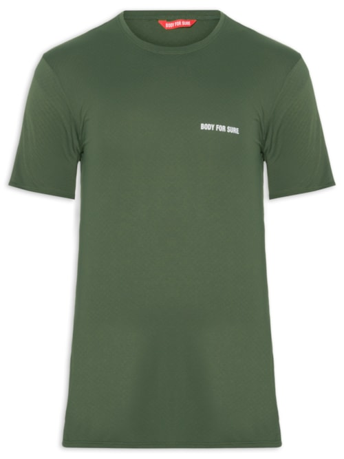 Camiseta Masculina Manga Curta Lisa - Verde