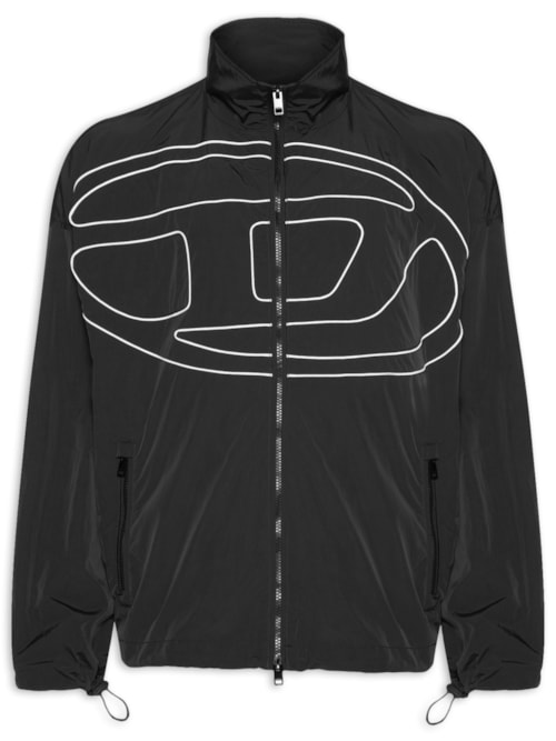 Jaqueta Masculina Corta Vento J Vatel com Big Logo Bordado - Preto Jaqueta Masculina Corta Vento J Vatel com Big Logo Bordado - Preto